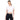 PLAYERA CROP BÁSICA MANGA CORTA PARA MUJER QUARRY