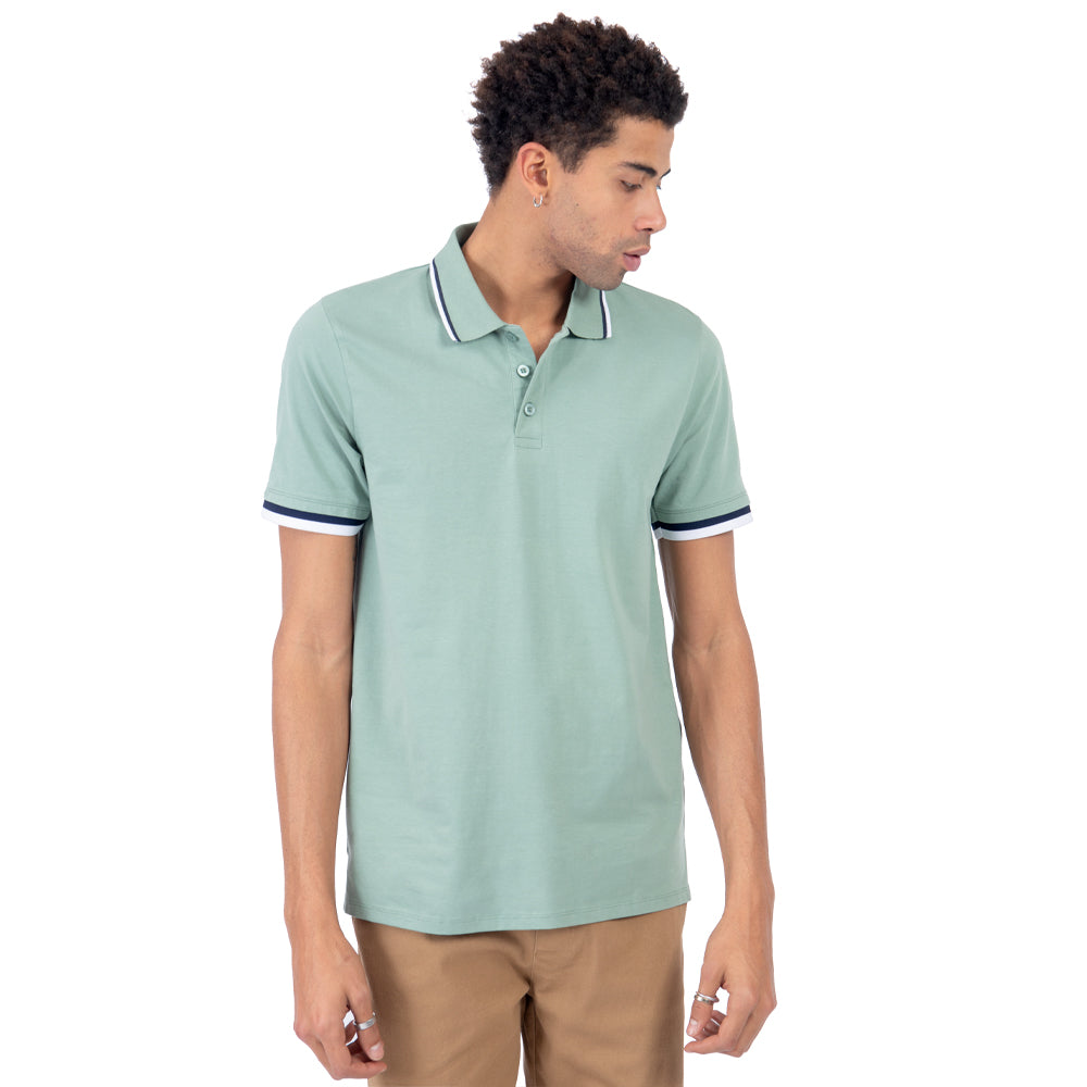 SET 2 PLAYERAS POLO PREMIUM CON CONTRASTE