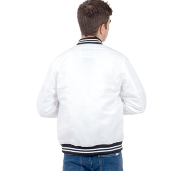 CHAMARRA PARA HOMBRE TIPO BOMBER C/APLIC BORDADA QUARRY