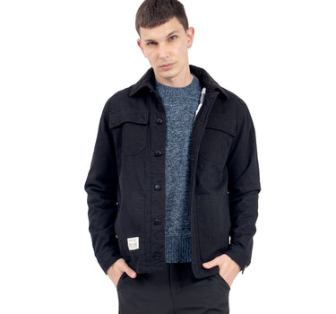 CHAMARRA PARA HOMBRE CON CUELLO PANA Y BOTONES QUARRY