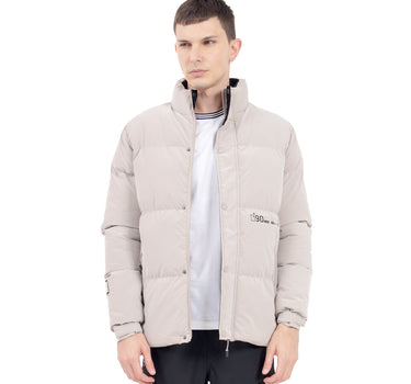 CHAMARRA PARA HOMBRE OUTDOOR CAPITONADA BOLSAS CON APLICACIÓN QUARRY