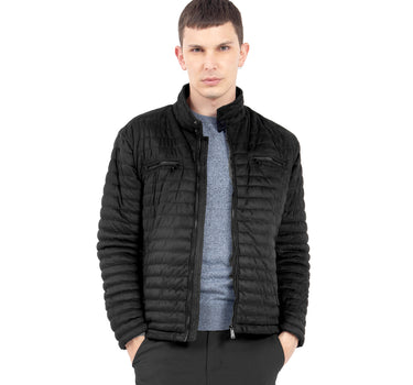 CHAMARRA PARA HOMBRE PUFF CUELLO ALTO CON CIERRES QUARRY
