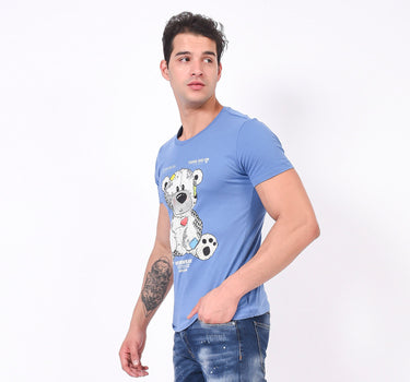 PLAYERA PARA HOMBRE QUARRY PLAY ESTAMPADA AZ XGD