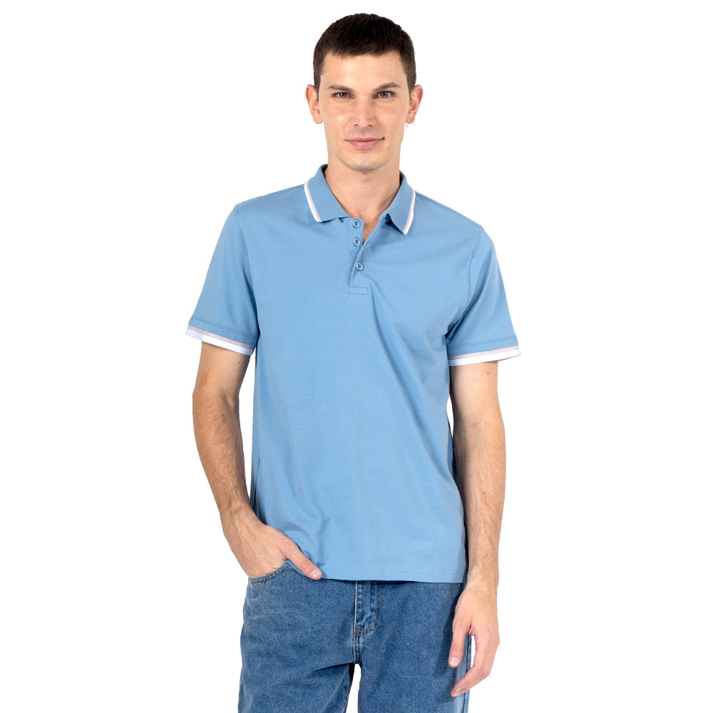 PLAYERA POLO PREMIUM CON CONTRASTE