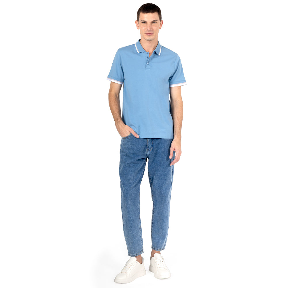 PLAYERA POLO PREMIUM CON CONTRASTE
