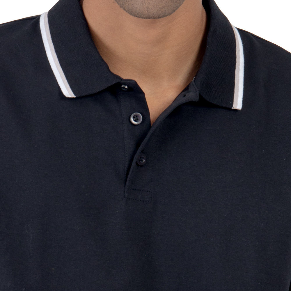 SET 2 PLAYERAS POLO PREMIUM CON CONTRASTE