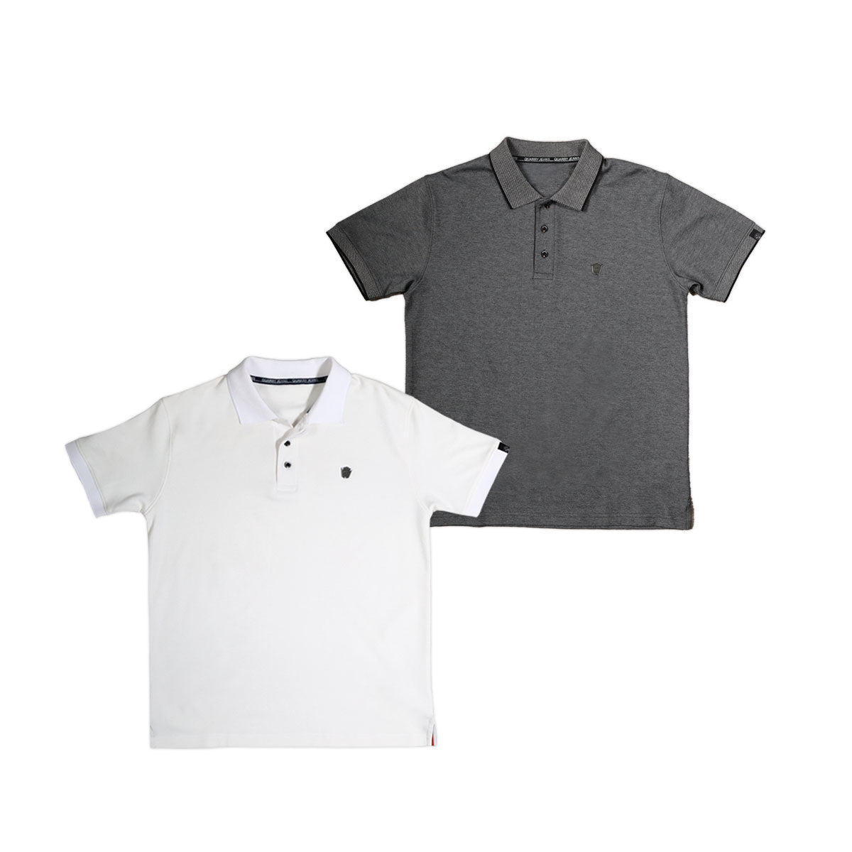 SET 2 PLAYERAS CON CUELLO POLO Y TEXTURA LUREX