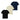 Pack 3 Playeras Básicas Henley Lisa con Botones para Hombre Quarry #color_azul-marino-negro-verde