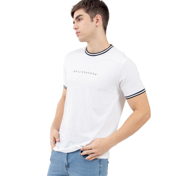 PLAYERA PARA HOMBRE RIB RAYAS CUELLO Y PUÑOS QUARRY