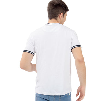 PLAYERA PARA HOMBRE RIB RAYAS CUELLO Y PUÑOS QUARRY