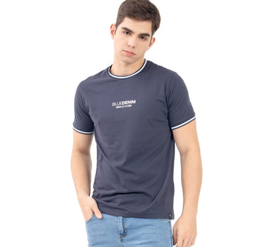 PLAYERA PARA HOMBRE ESTAMPADO BLUE DENIM QUARRY