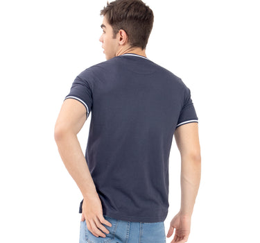 PLAYERA PARA HOMBRE ESTAMPADO BLUE DENIM QUARRY