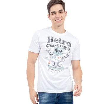 PLAYERA PARA HOMBRE ESTAMPADO RETRO CULTURE QUARRY