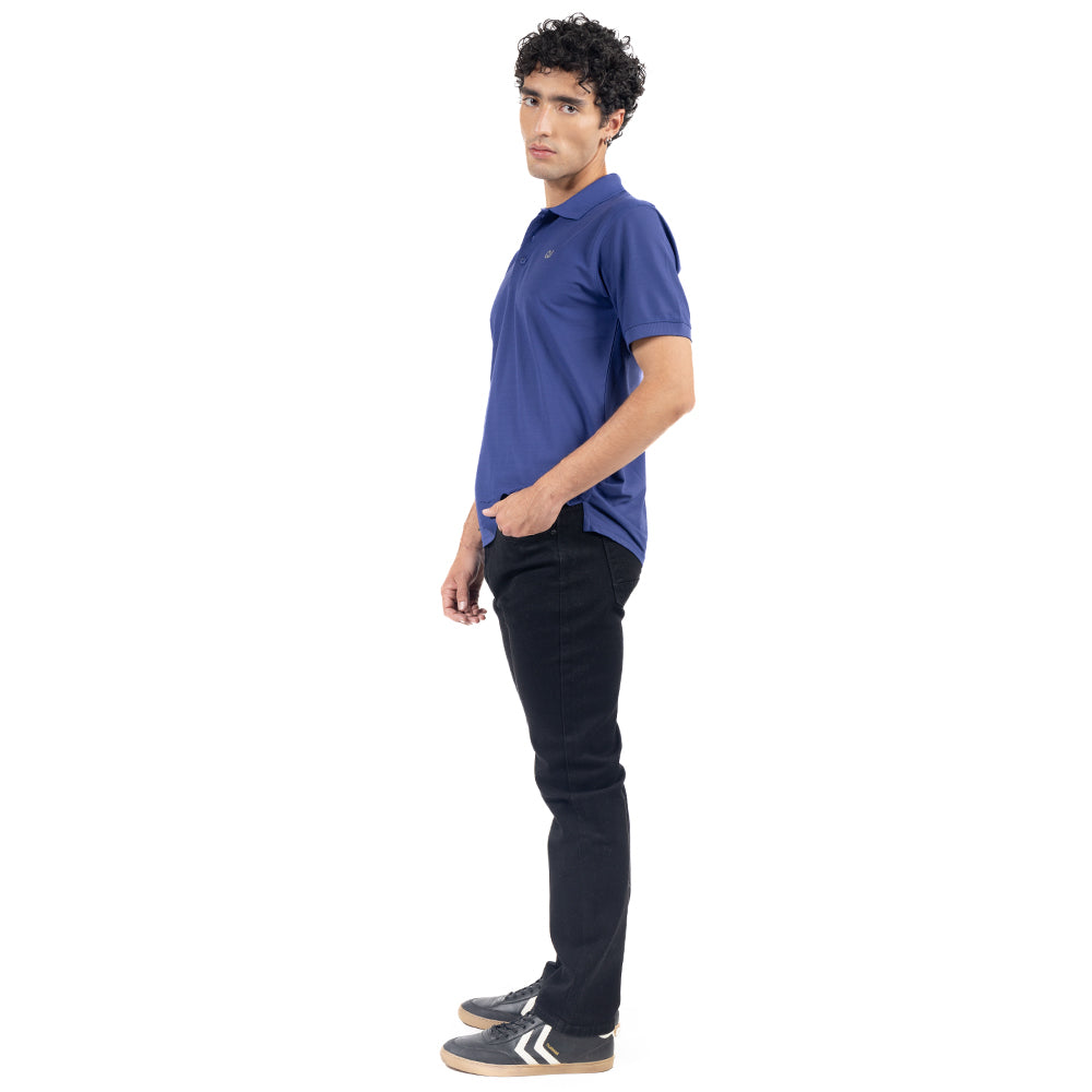 PLAYERA POLO BÁSICA ESTILO DEPORTIVA CON ESTAMPADO QJ