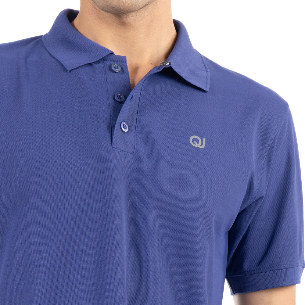 PLAYERA POLO BÁSICA ESTILO DEPORTIVA CON ESTAMPADO QJ