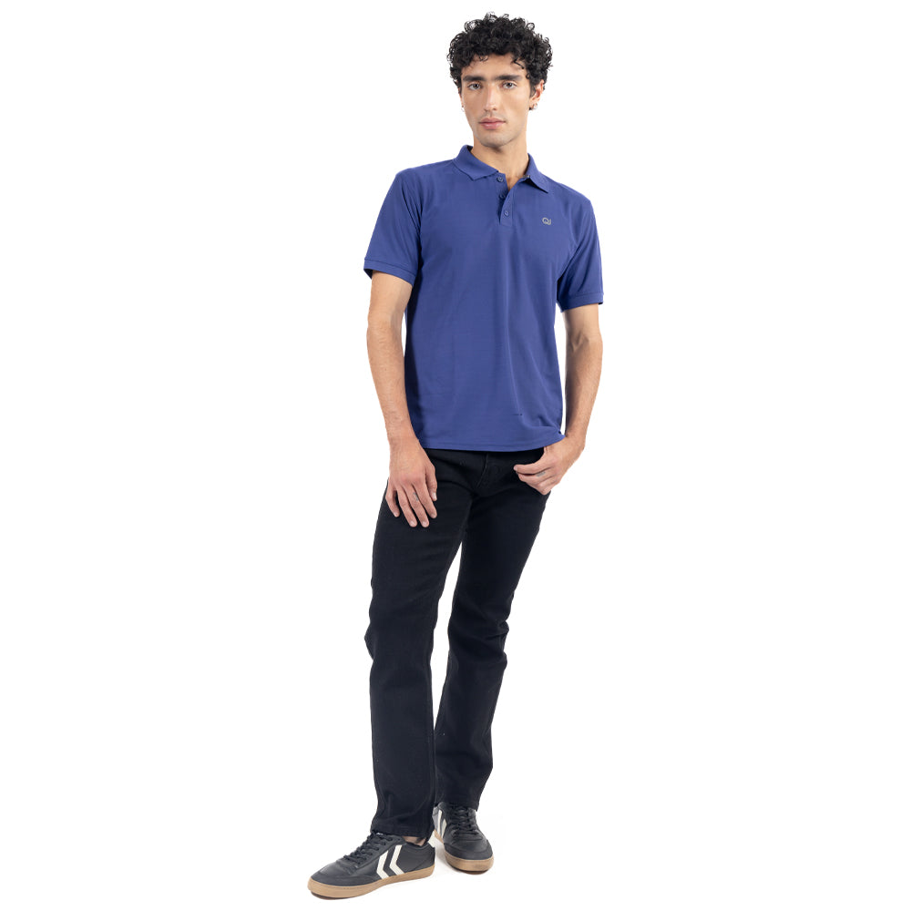 PLAYERA POLO BÁSICA ESTILO DEPORTIVA CON ESTAMPADO QJ