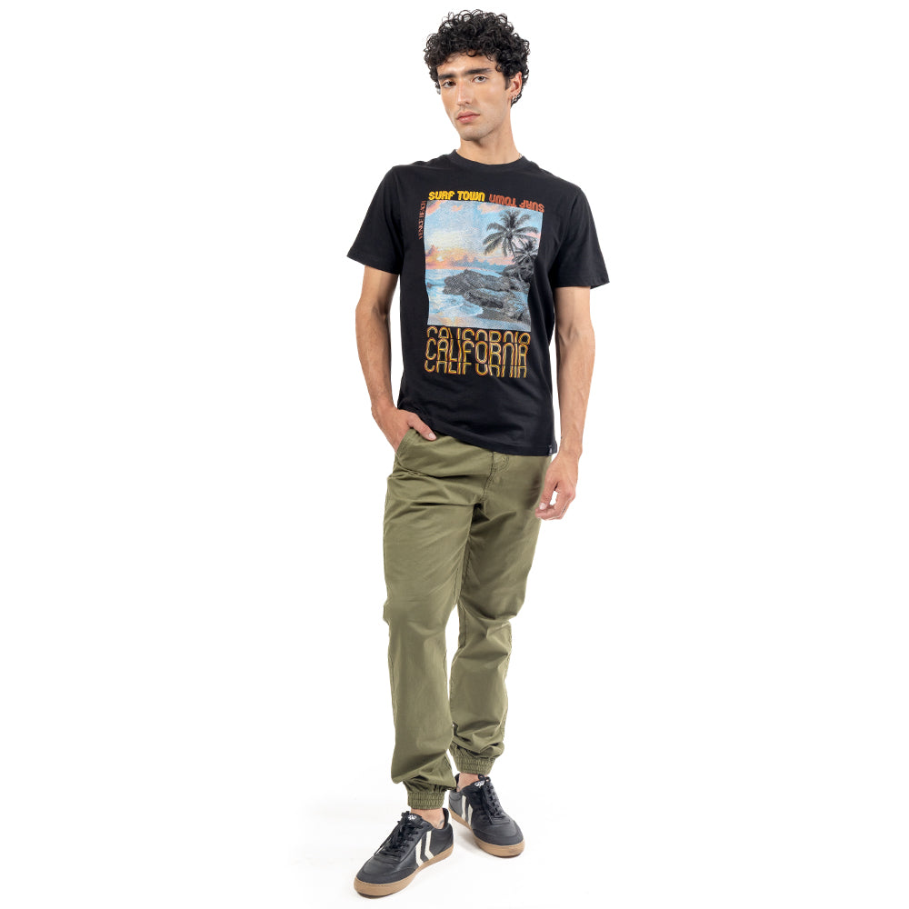 PLAYERA ESTAMPADO SURF TOWN CALIFORNIA