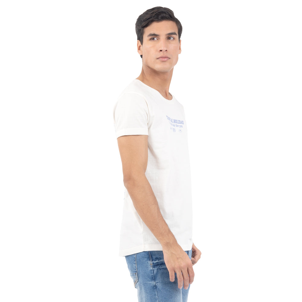 PLAYERA LONG FIT ESTAMPADO TROPICAL HOLLIDAY