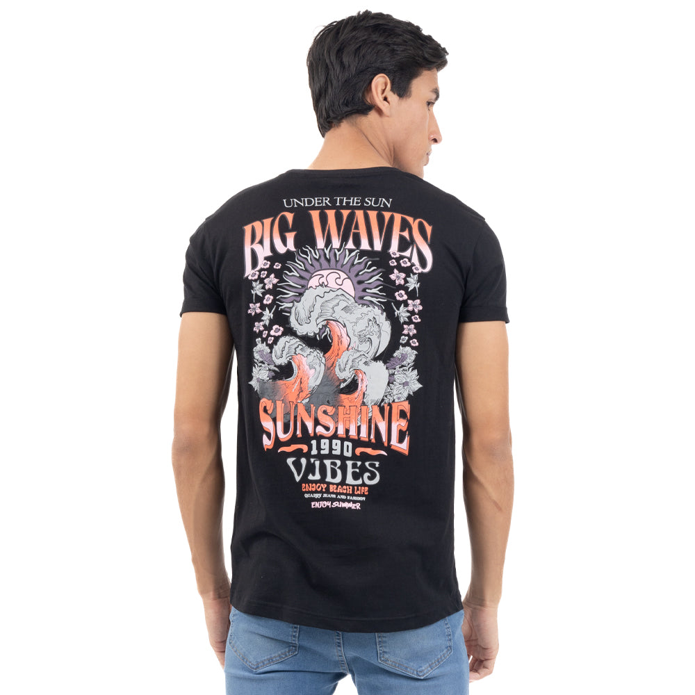 PLAYERA LONG FIT ESTAMPADA ENHOY BEACH LIFE