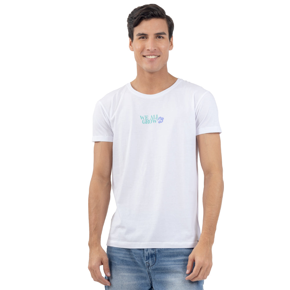 PLAYERA LONG FIT ESTAMPADA WE ALL GROW