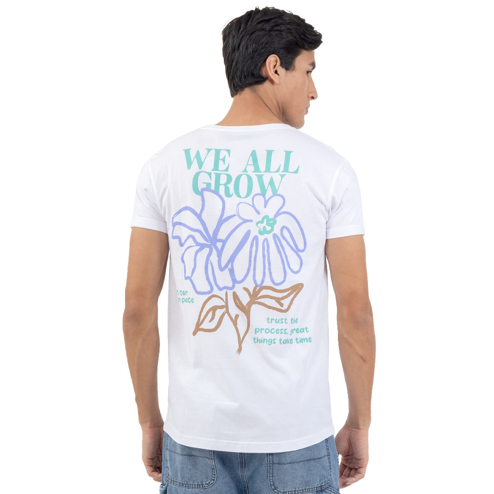 PLAYERA LONG FIT ESTAMPADA WE ALL GROW