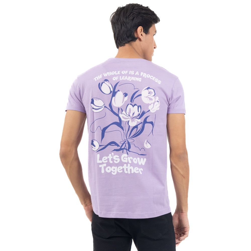 PLAYERA LONG FIT ESTAMPADA LET´S GROW TOGETHER