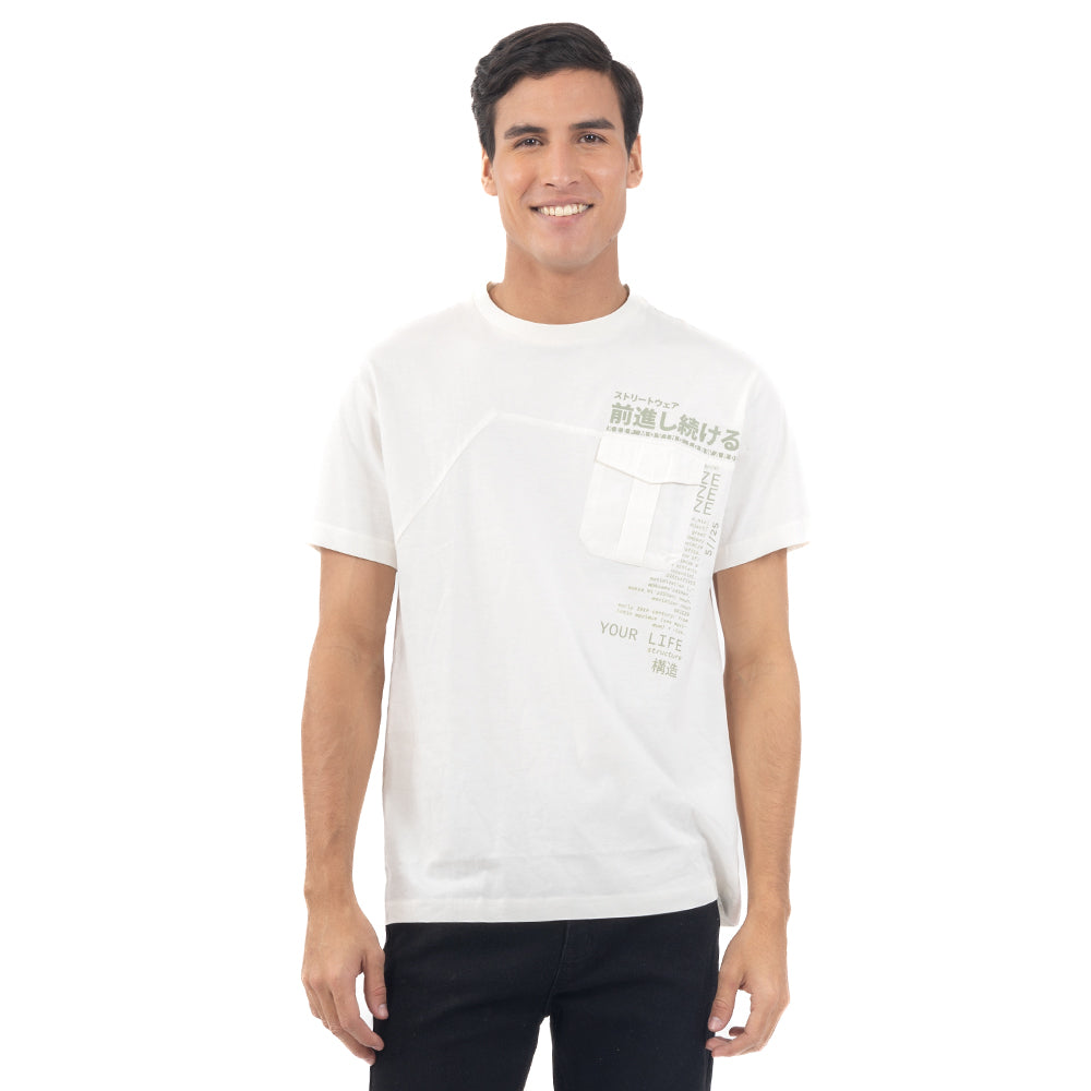 PLAYERA BOX FIT ESTAPADO FASHION CON TAPA FRONTAL