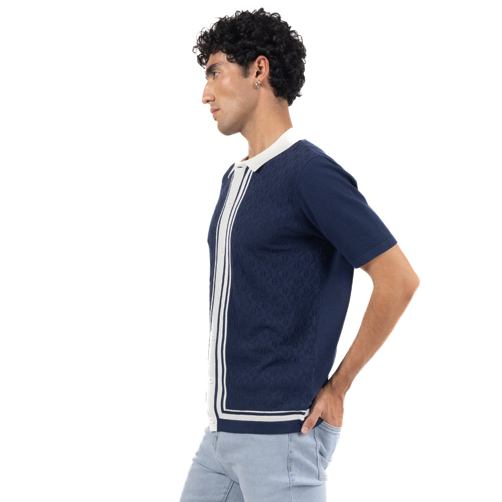 PLAYERA POLO DISEÑO VINTAGE CON BOTONES