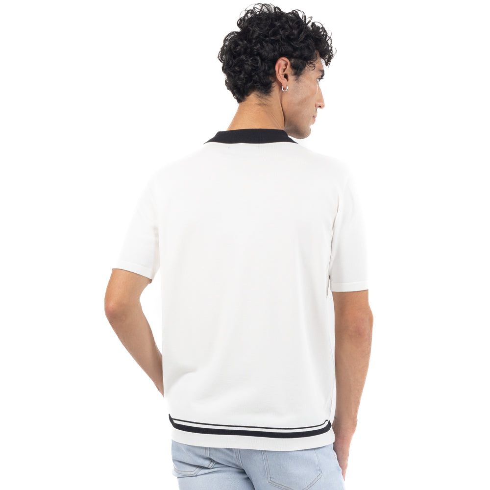 PLAYERA POLO DISEÑO VINTAGE CON BOTONES