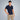 Polo Slim con Cuello Abierto para Hombre Quarry #color_azul-marino