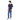 Playera Oversized Henley para Hombre Quarry #color_azul-marino