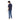 Playera Oversized Henley para Hombre Quarry #color_azul-marino
