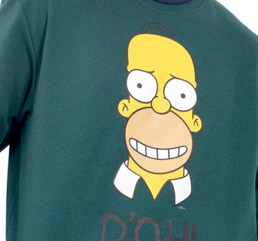 SUDADERA PARA HOMBRE ESTAMPADA HOMER SIMPSON DOBLE CUELLO QUARRY