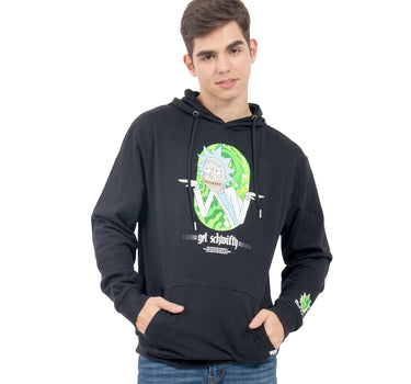 SUDADERA PARA HOMBRE HODDIE ESTAMPADA RICK & MORTY QUARRY