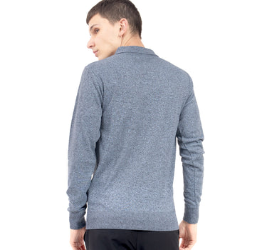 SUÉTER PARA HOMBRE CON CUELLO POLO AJUSTADO QUARRY