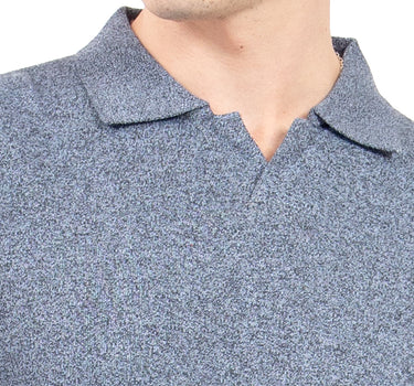 SUÉTER PARA HOMBRE CON CUELLO POLO AJUSTADO QUARRY