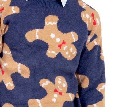 SWEATER PARA HOMBRE ESTAMPADO GALLETAS NAVIDEÑAS QUARRY