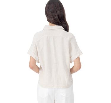 BLUSA OVERSIZE CON BOTONES PARA MUJER QUARRY