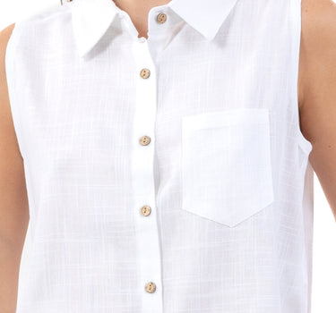BLUSA FRESCA CON BOLSILLO FRONTAL