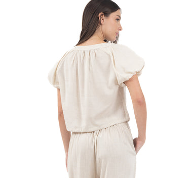 BLUSA LIGERA CON CUELLO MAO