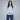 Blusa de Rayas con Puños Contrastantes para Mujer Quarry #color_azul-claro