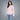 Blusa de Rayas con Puños Contrastantes para Mujer Quarry #color_rosa