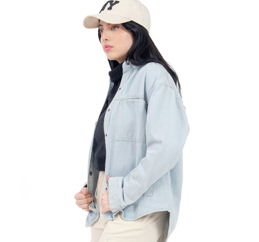 CHAMARRA PARA MUJER DENIM CON BOTONES AL FRENTE QUARRY