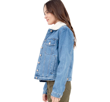 CHAMARRA PARA MUJER QUARRY DENIM CON SHERPA