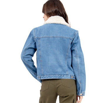 CHAMARRA PARA MUJER QUARRY DENIM CON SHERPA