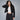 Chamarra Cropped con Cuello Pelo para Mujer Quarry #color_negro