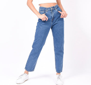 JEANS MUJER MOM FIT QUARRY