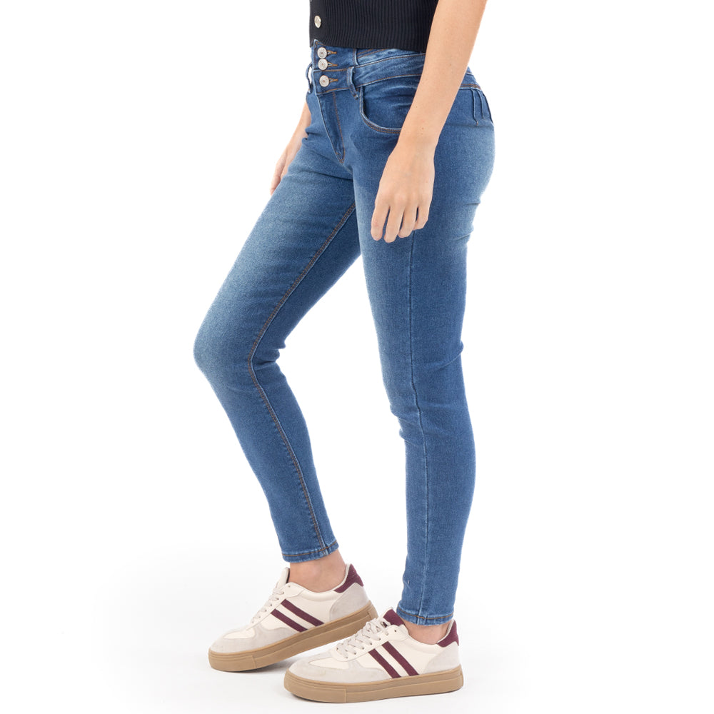 JEANS DENIM CORTE SKINNY
