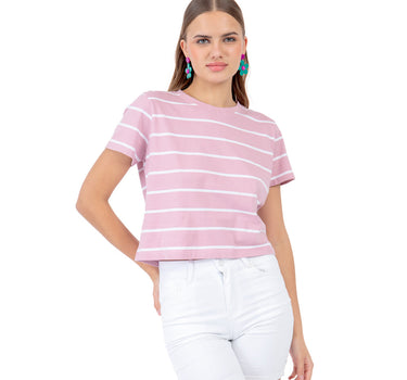 PLAYERA CON RAYAS PARA DAMA QUARRY