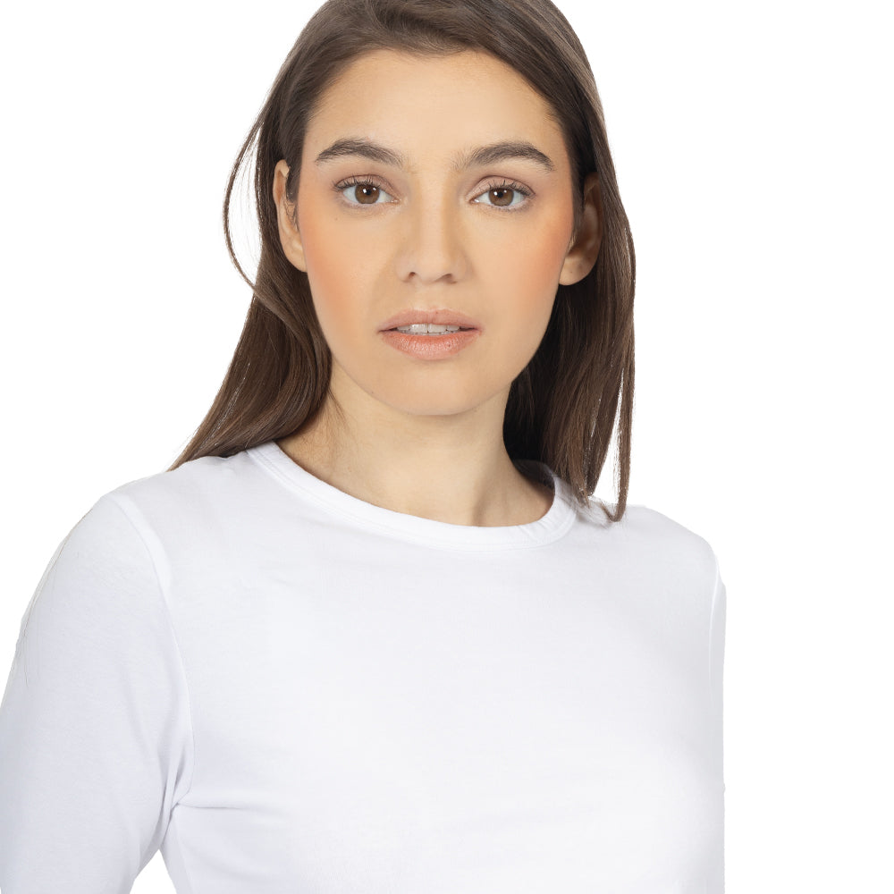 Playera Crop manga larga